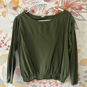 Old Navy XS Green Blouse Shirt
